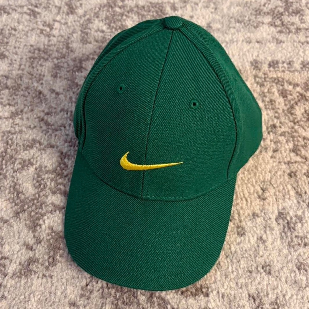 Nike Hat Green with Yellow Swoosh Brand New